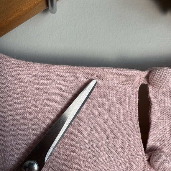 RW&Co. Women's Sleeveless LINEN Blend Mini Shift Dress Cottage Pink Size Medium - Picture 6 of 14